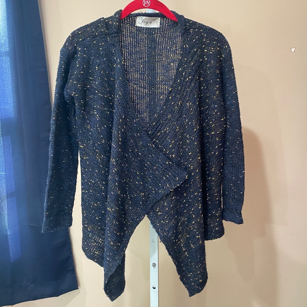 Joy's Blue & Gold Cardigan